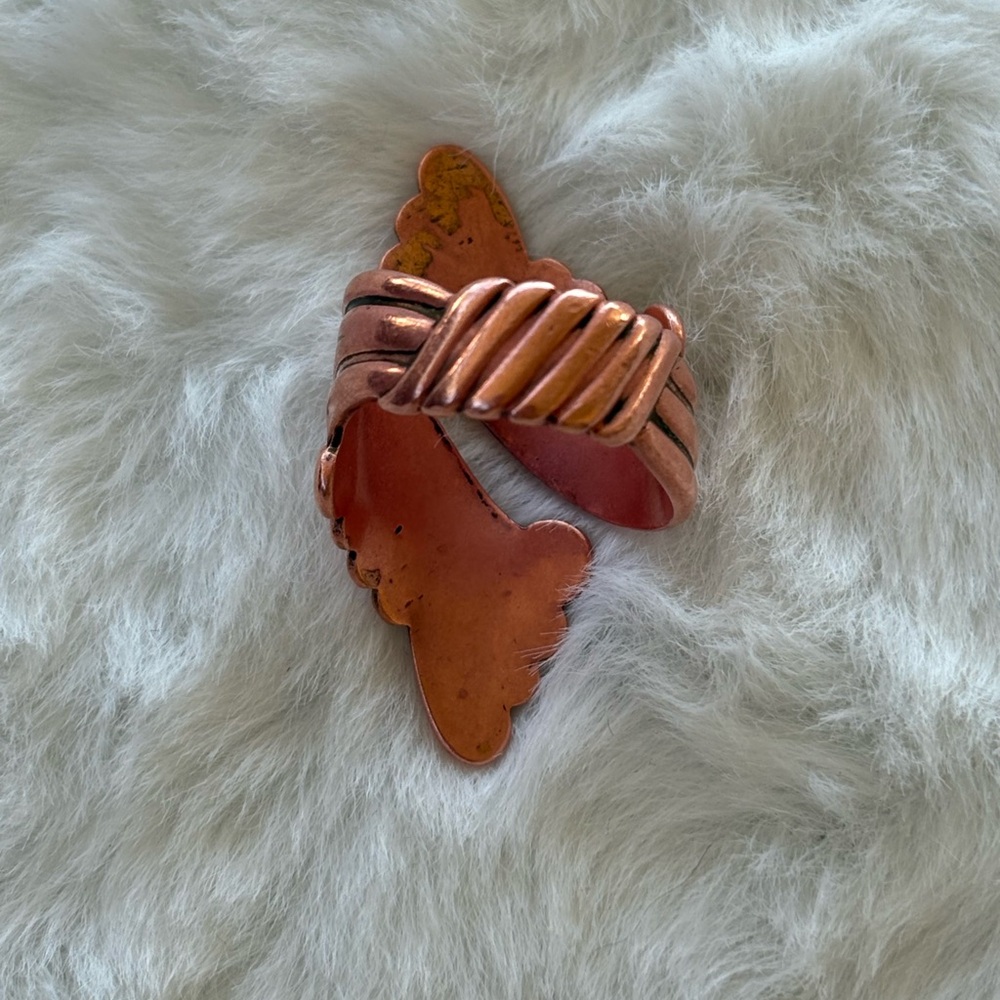 Vintage Solid Copper Wrap Ring – Southwestern Pacific Jewelry Co. - Picture 3 of 5